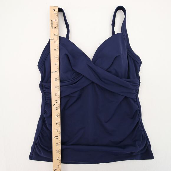 Lands' End Women's Swim Top in Navy Blue - Picture 4 of 9